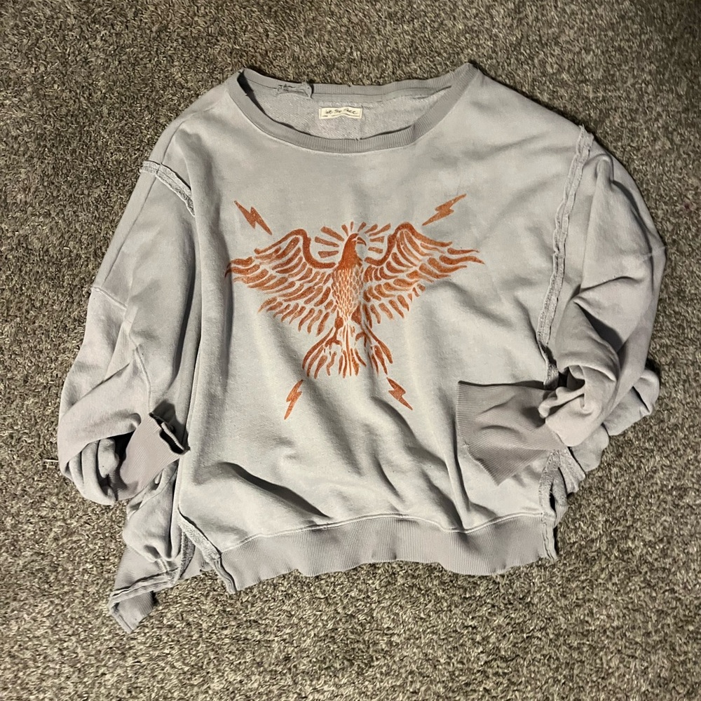 Free People Oversized Graphic Sweatshirt